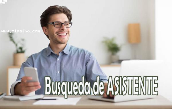 Buscamos asistente ciudad de La Paz - Distrito Max Paredes