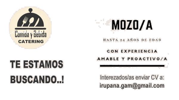 Buscamos Garzonas y Meseras